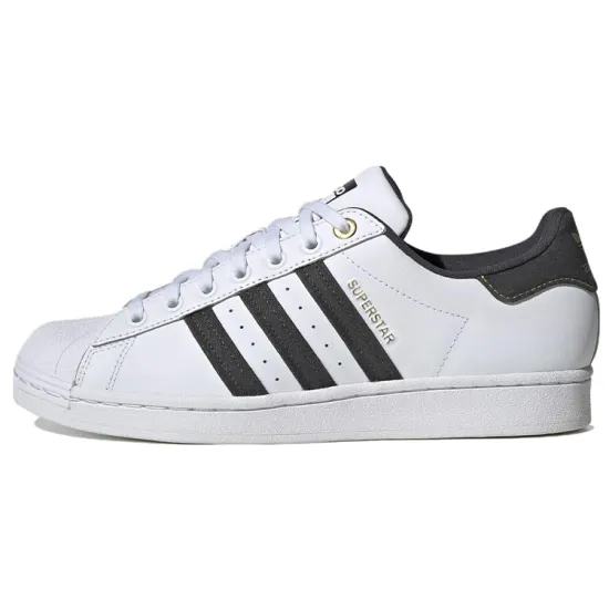 Adidas Originals Superstar Series Skateboard Shoes Men Low-top White/blue-black