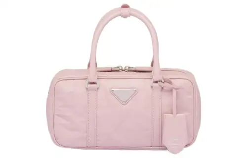 PRADA Soft Sheep Leather Shoulder Bag, Crossbody Bag, Handbag Women's Pink