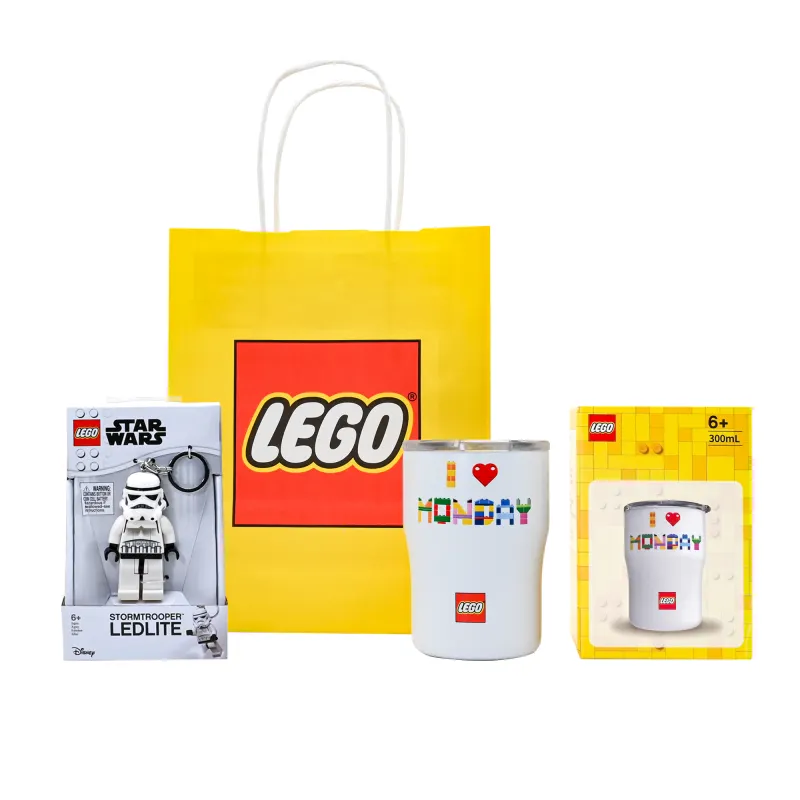 LEGO LEGO Mug Classic Creative Variety Series Classic IP Limited Coffee Mug Long Live Monday Comes with Star Wars Luminous Keychain 300ml