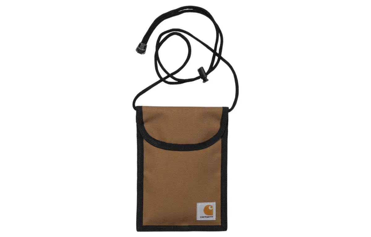 Carhartt WIP Recycled Polyester Shoulder Bag, Crossbody Bag Men's Brown