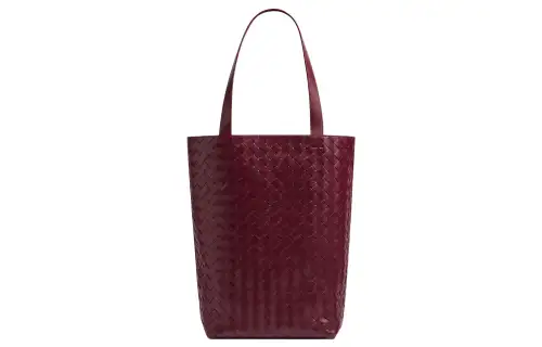 Bottega Veneta Calfskin Tote Bag, Shopping Bag, Shoulder Bag, Handbag Small Men's Burgundy
