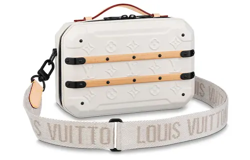 LOUIS VUITTON Cow Leather Handbag, Shoulder Bag, Crossbody Bag Regular Men's White