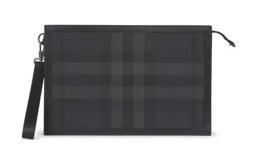 Burberry Leather Wallet Men's Black