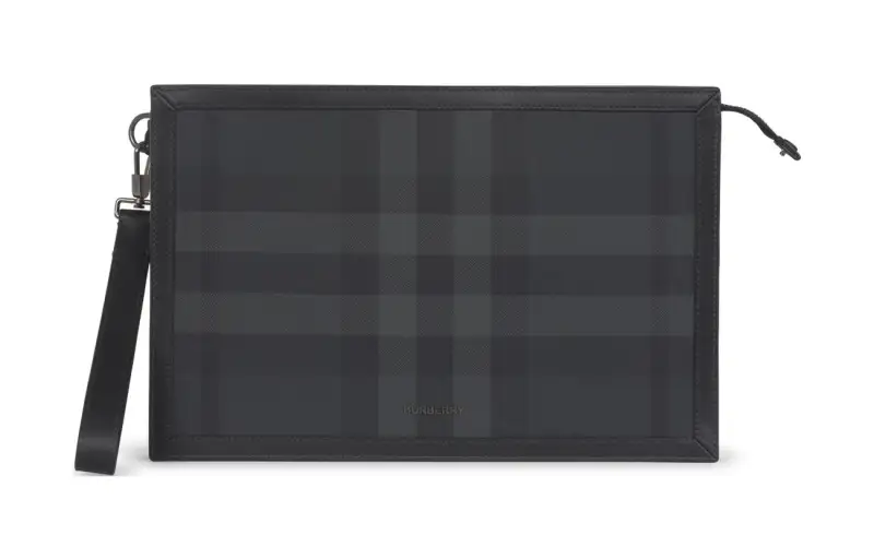 Burberry Leather Wallet Men's Black