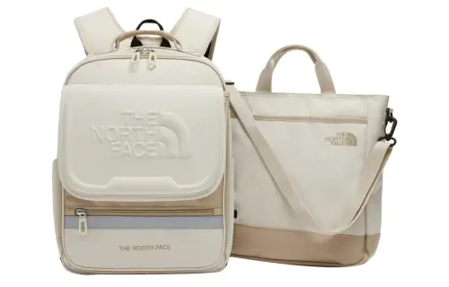 THE NORTH FACE Recycled Material Backpack Combo Set Men's White & Brown