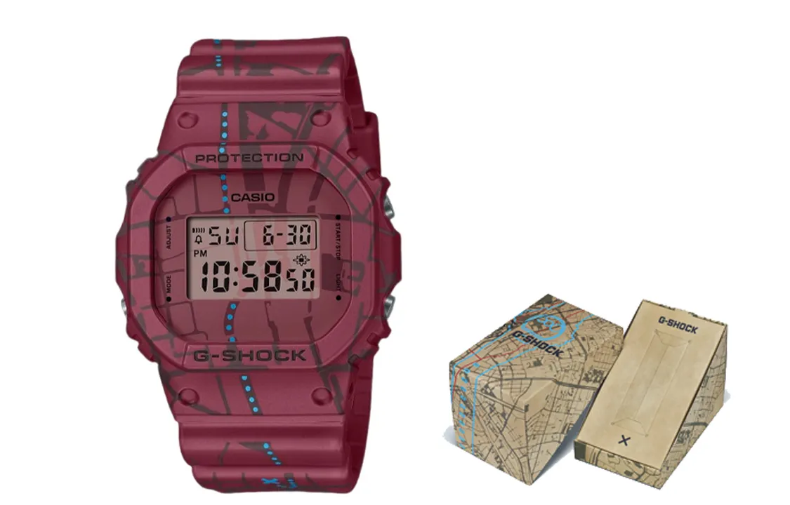 CASIO Men G-SQUAD Series Red Watch DW-5600SBY-4