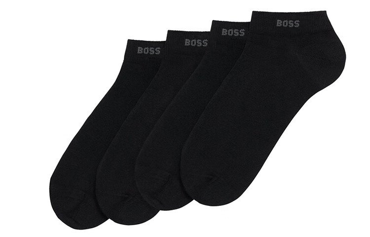 HUGO BOSS Ankle Socks Men’s 2 Pack Black