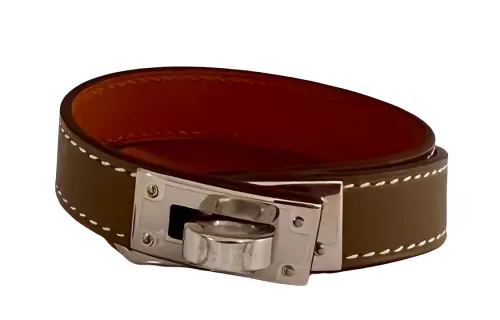 HERMES Kelly Wristband Unisex Gray