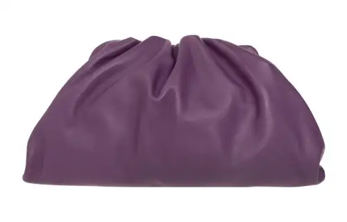 Bottega Veneta POUCH Cloud Bag Cow Leather Clutch Regular Women's Dark Purple