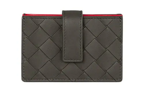 Bottega Veneta Cow Leather Card Holder Card Holder Men's Light Gray