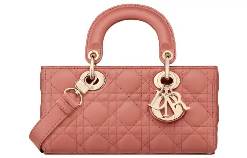 DIOR Lady D JOY Sheepskin Handbag Shoulder Bag, Crossbody Bag, Handbag Small Women's Soft Pink