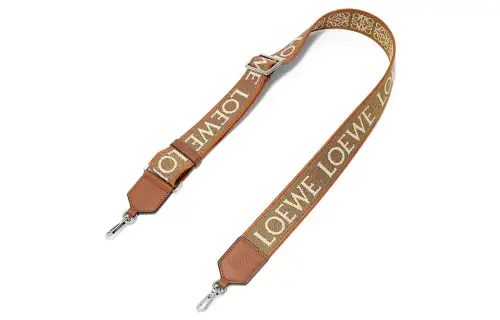 LOEWE Anagram Jacquard Fabric With Cow Leather Bag Straps Women's Bronze