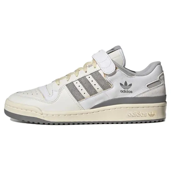 Adidas Originals FORUM Skateboard Shoes Unisex Low-top White/Gray