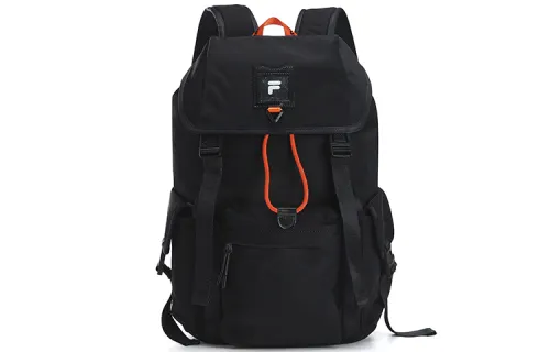 FILA FUSION Fabric Backpack Regular Unisex Pitch Black