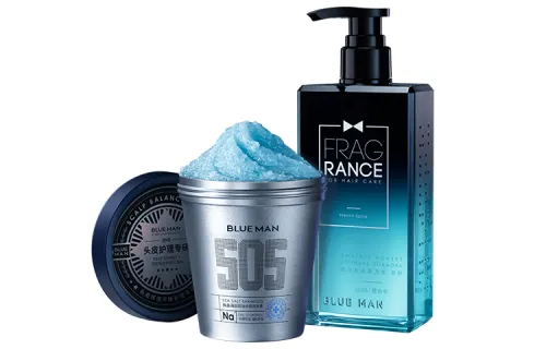 Perfumed set strongly flavoured, shampoo, cream, marine shower gel, dandruff removal, long-term effect, anti-itch, 250g, 500g