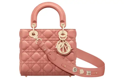 DIOR Lady Dior Sheepskin Handbag Shoulder Bag, Crossbody Bag, Handbag Small Women's Soft Pink