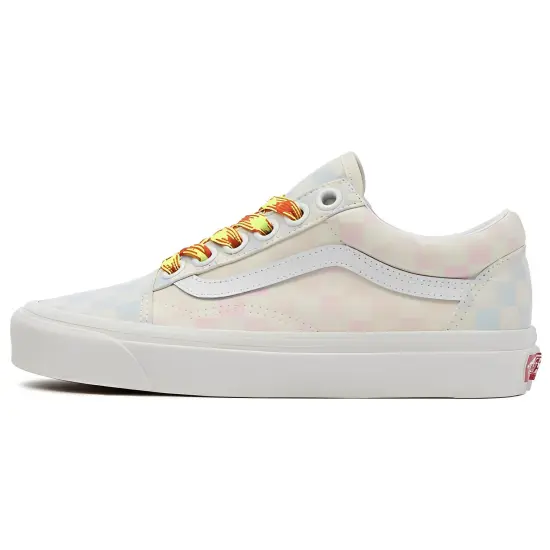 Vans Skateboarding Shoes Unisex Low-top White/Blue/Pink