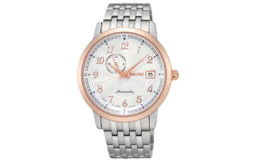 SEIKO Presage Automatic Mechanical Movement Watch 44 Men's Watches White Dial