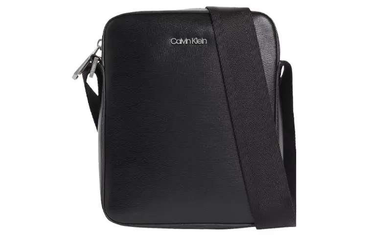 CALVIN KLEIN Pu Messenger Bag, Shoulder Bag, Crossbody Bag Men's Black