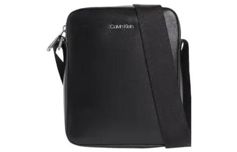 CALVIN KLEIN Pu Messenger Bag, Shoulder Bag, Crossbody Bag Men's Black