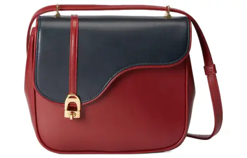 GUCCI Leather Saddle Bag, Crossbody Bag, Shoulder Bag Women's