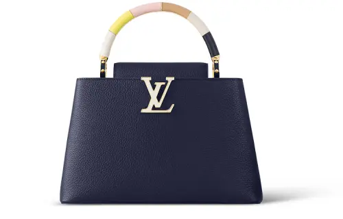 LOUIS VUITTON Capucines Taurillon Leather Kapsyn Shoulder Bag, Crossbody Bag, Handbag Medium Women's Marine Blue
