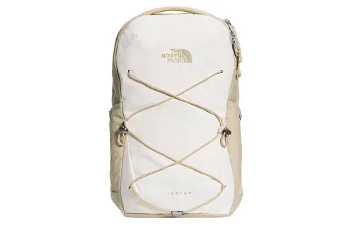 THE NORTH FACE Jester 22L Backpack Double Shoulder Outdoor Bag Recycled Polyester White & Camel Women's