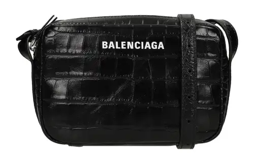 Balenciaga Calfskin Shoulder Bag, Crossbody Bag Women's Black