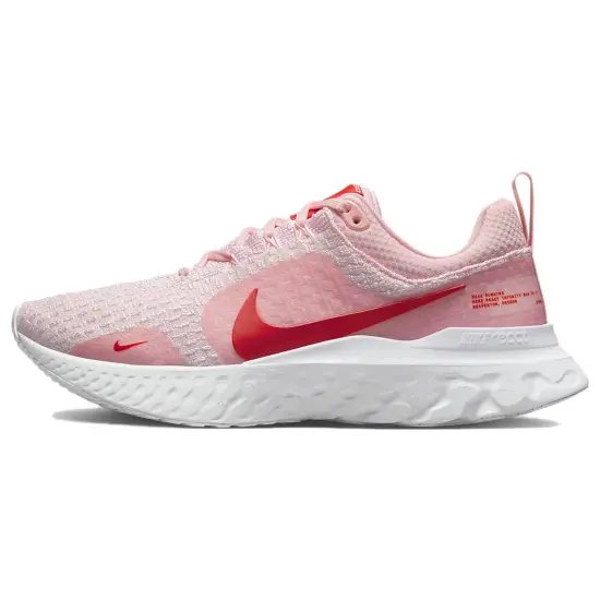 Nike Women's React Infinity Run Flyknit 3 Premium 'Medium Soft Pink Light Crimson'