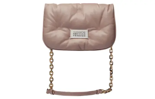 Maison Margiela Sheepskin With Calfskin Crossbody Bag, Shoulder Bag Women's Pink