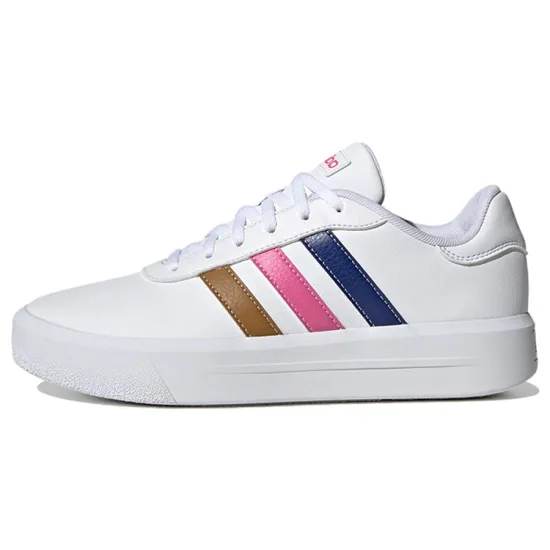 Adidas Neo Women's Court Platform 'White Purple Pink Brown' Women's