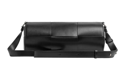 Bottega Veneta Cow Leather Shoulder Bag, Crossbody Bag Medium Men's Black