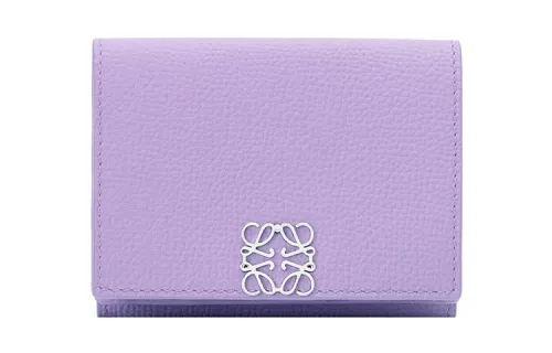 LOEWE Anagram Calfskin Wallet Women's Light Purple