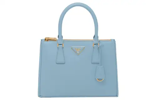 PRADA Galleria Killer Bag Leather Shoulder Bag, Crossbody Bag, Handbag Medium Women's Light Blue