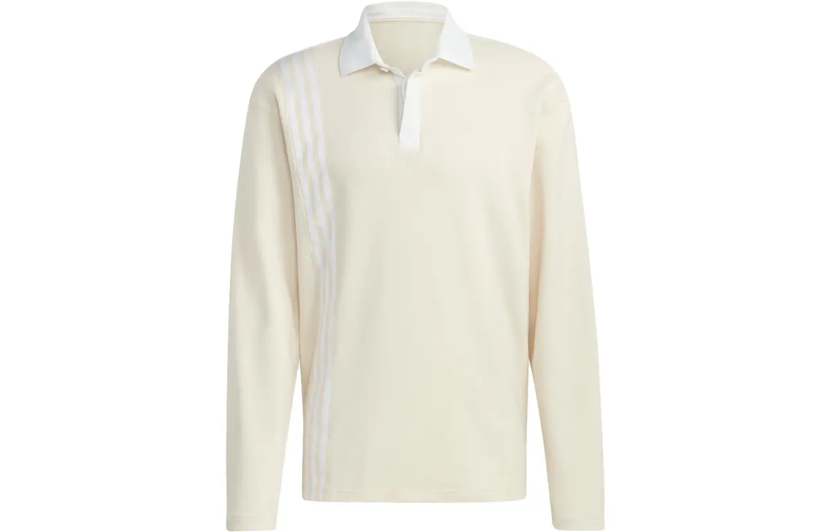 Adidas Polo Shirts Men's Ecru Polo Collar Moderate Other