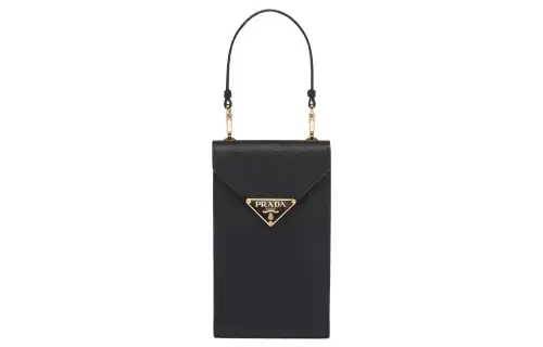 PRADA Leather Shoulder Bag, Crossbody Bag, Handbag Mini Women's Black