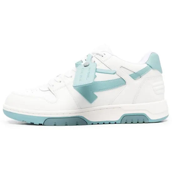 OFF-WHITE Out Of Office Ooo Low Tops White Celadon