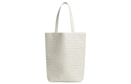 Bottega Veneta Cow Leather Handbag Small Men's White