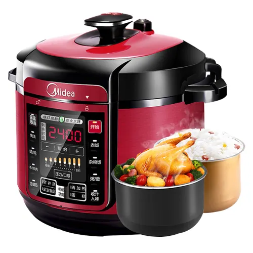 Midea Midea Electric Pressure Cooker Smart 6L Household Multifunctional Non-stick Dual Bile Strong Fragrance Juice Seven-stage Pressure Adjustment One-touch Exhaust Pressure Cooker WQC60A5