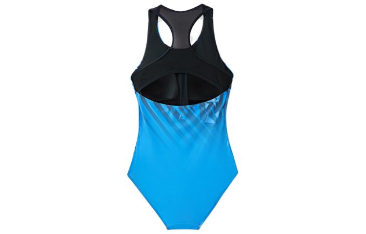 ANTA One Piece Swimsuits Women’s Colorblock Blue Triangle One Piece Swimsuit