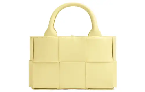 Bottega Veneta ARCO Sheepskin Tote Bag, Shopping Bag, Shoulder Bag, Crossbody Bag, Handbag Extra Mini Women's Yellow