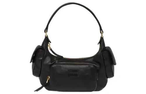 MIU MIU Sheepskin Shoulder Bag, Handbag Women's Black