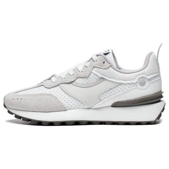 LINING Fangyuan Classic Casual Shoes Women's Low-Top Champagne White