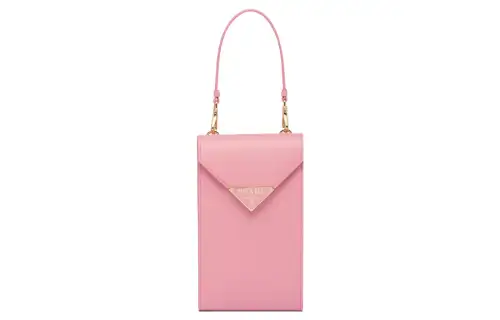 PRADA Leather Shoulder Bag, Crossbody Bag, Handbag Mini Women's Pink
