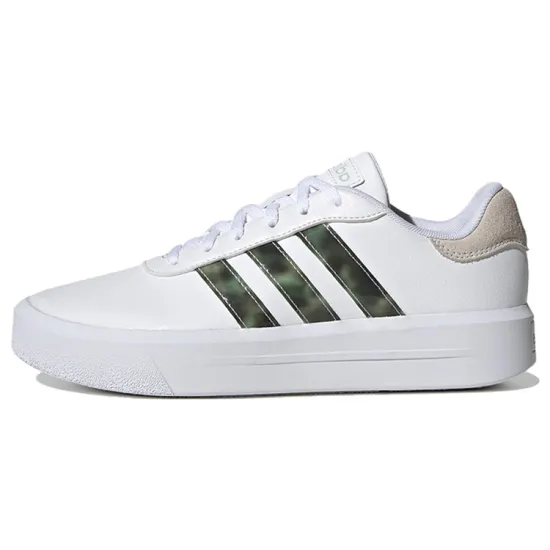 Adidas Neo Women's Court Platform 'White Linen Green' Women's