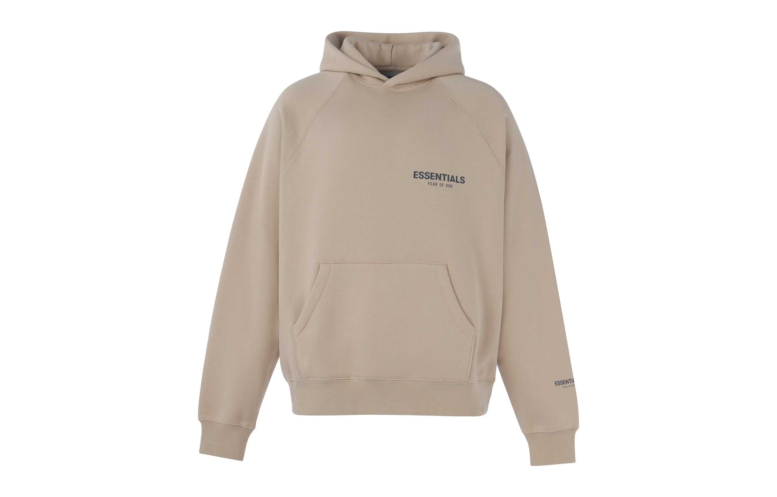 Fear of God Essentials Pullover Hoodi BeigeLinen Logo