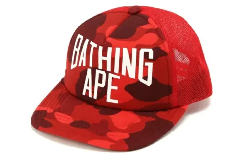 Bape Color Camo Nyc Logo Mesh Cap FW22
