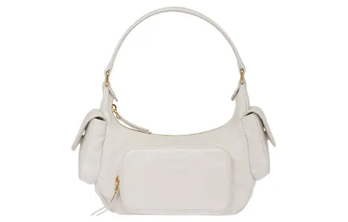 MIU MIU Sheepskin Locomotive Package Shoulder Bag, Handbag Women's White