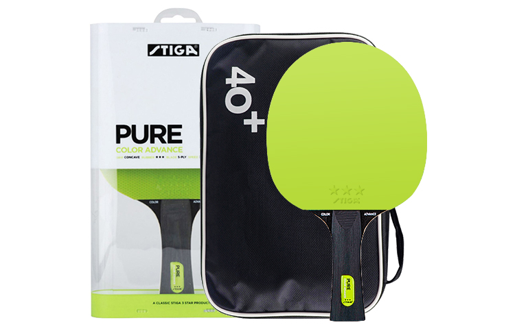 Stiga Ping Pong Paddles Unisex Pure Wood Grapefruit Green