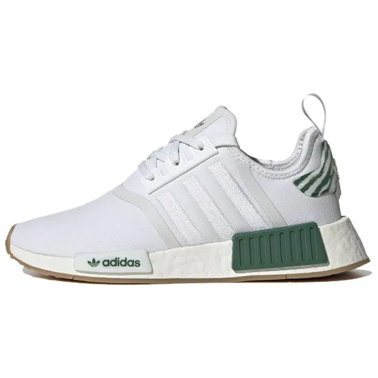 Adidas Originals NMD_R1 Casual Shoes Women's Low-Top White/Green